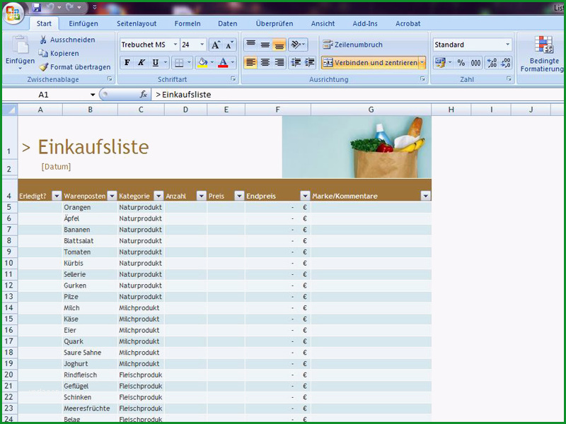 einkaufsliste