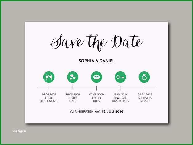 save the date karte timeline