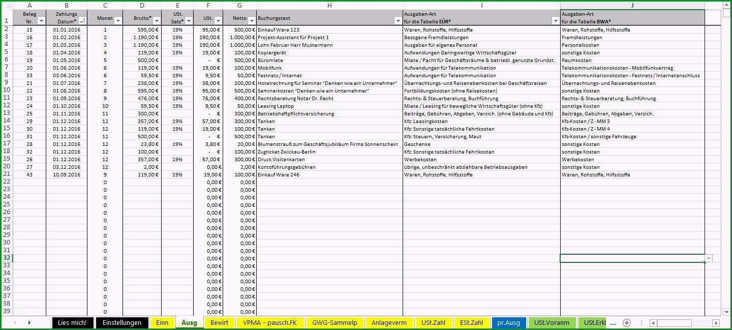 einnahmen uberschuss rechnung vorlage kleinunternehmer kostenlos excel vorlage einnahmenuberschussrechnung eur 2014