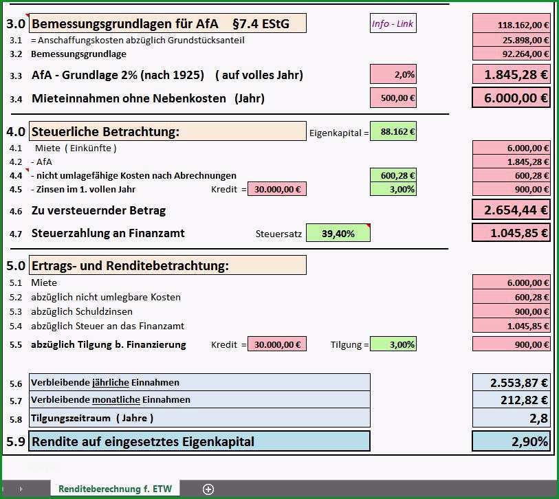 excel vorlage rendite berechnung fr eigentumswohnungexcel vorlage immobilienbewertung