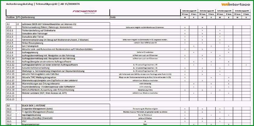 fischwenger anforderungskatalog