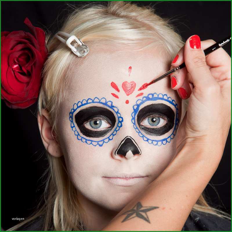 kinder make up dia de los muertos