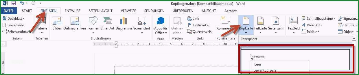 kopfbogen selbst gestalten mit ms word blogs54