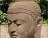Überraschen Lavastein Buddha Kopf Aus Indonesia Gemacht Aus Lavastein