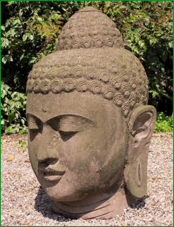 lavastein buddha kopf aus indonesia 505 3
