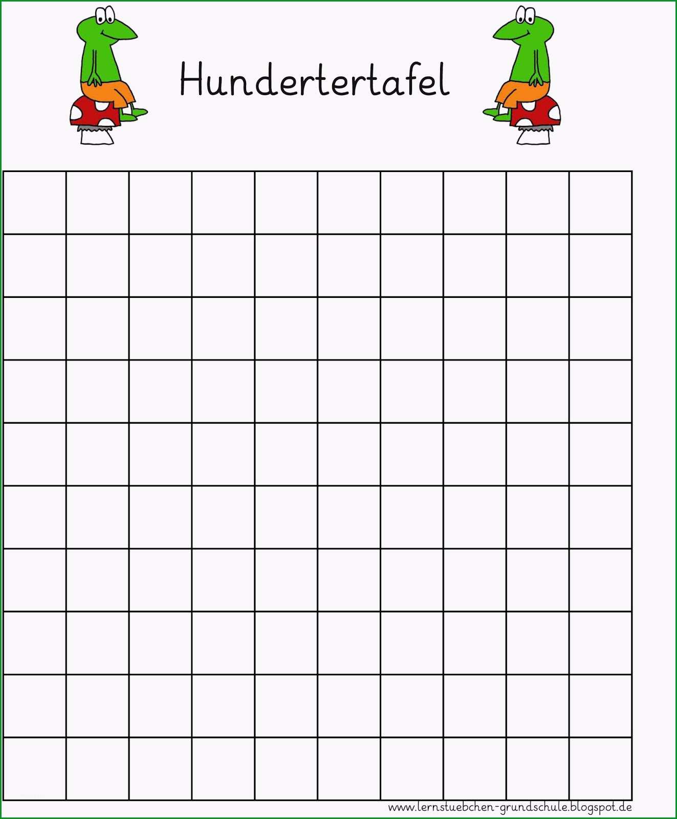 hundertertafel ohne zahlen