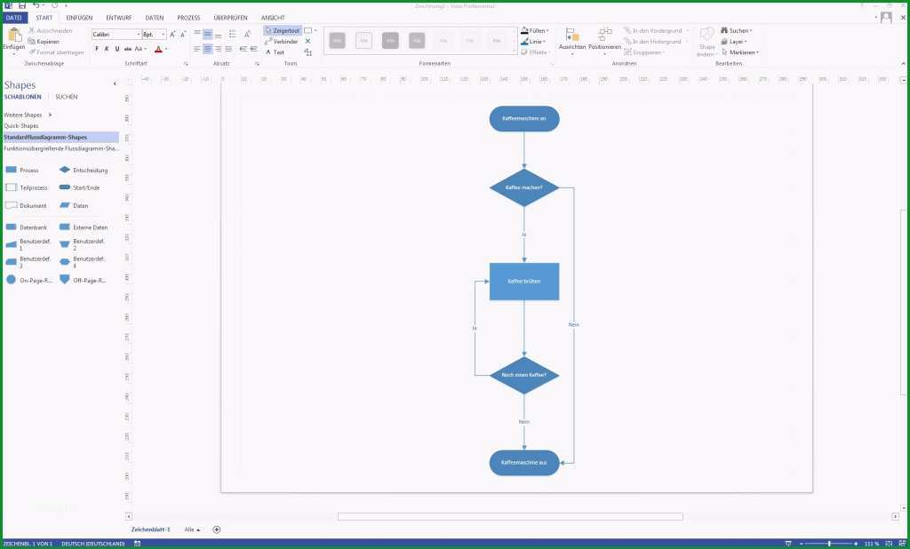 microsoft visio flussdiagramm erstellen so gehts