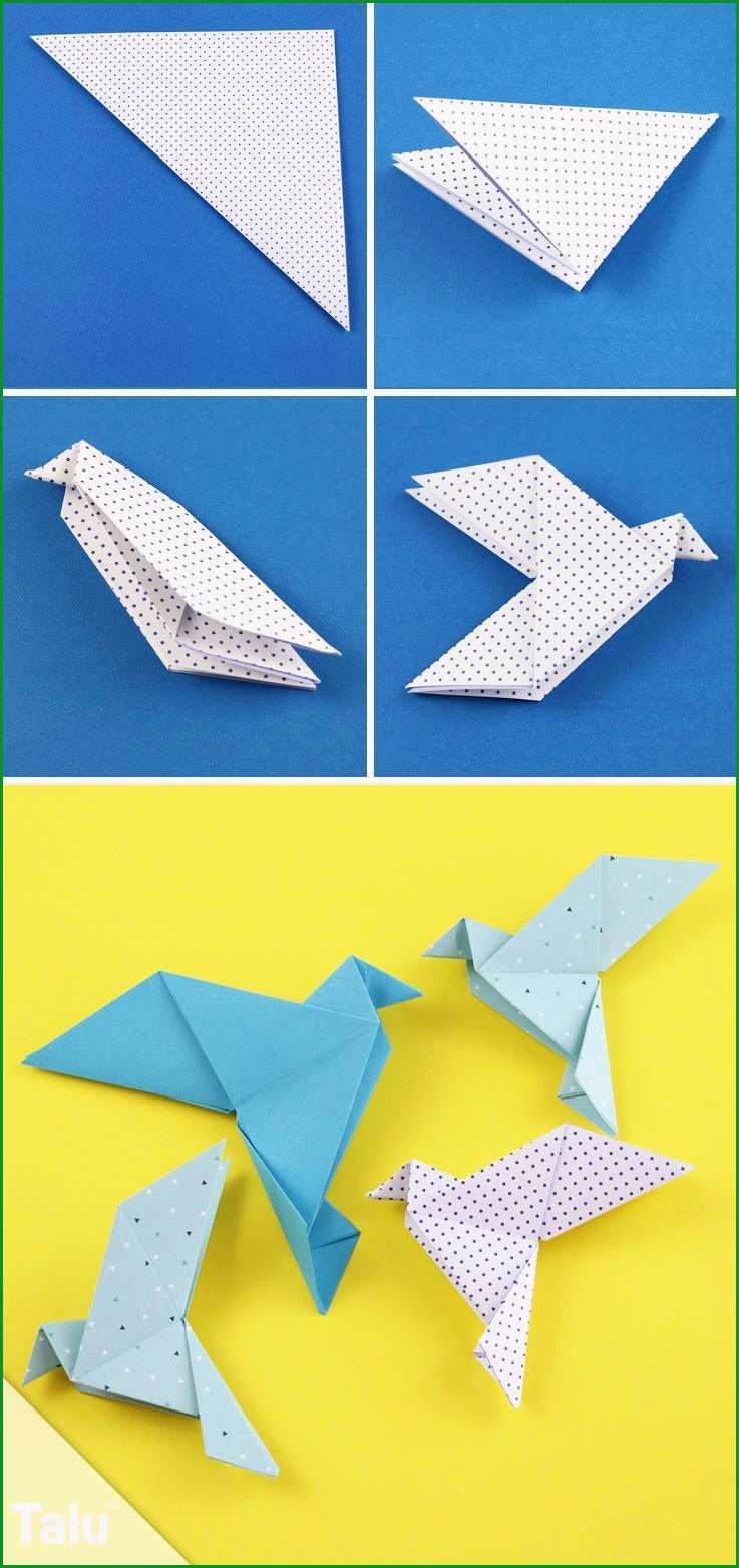origami taube falten anleitung