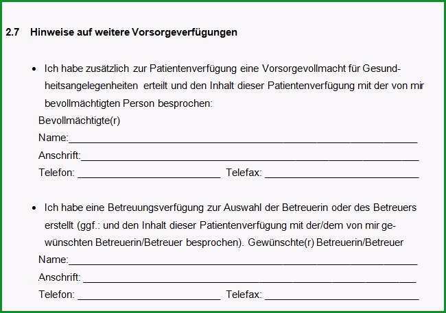 patientenverfuegung formular
