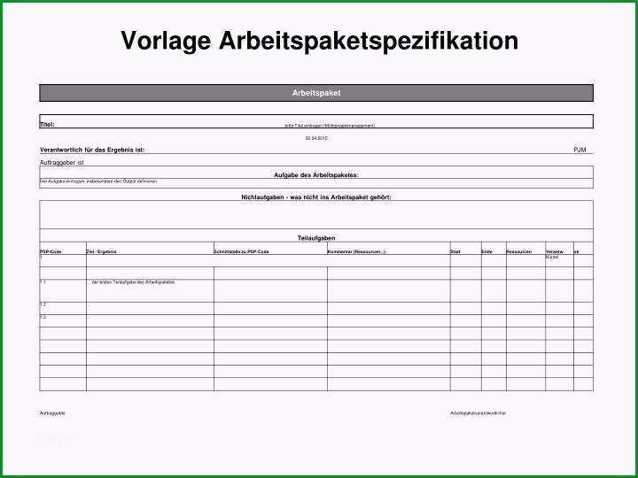 vorlage projektarbeit