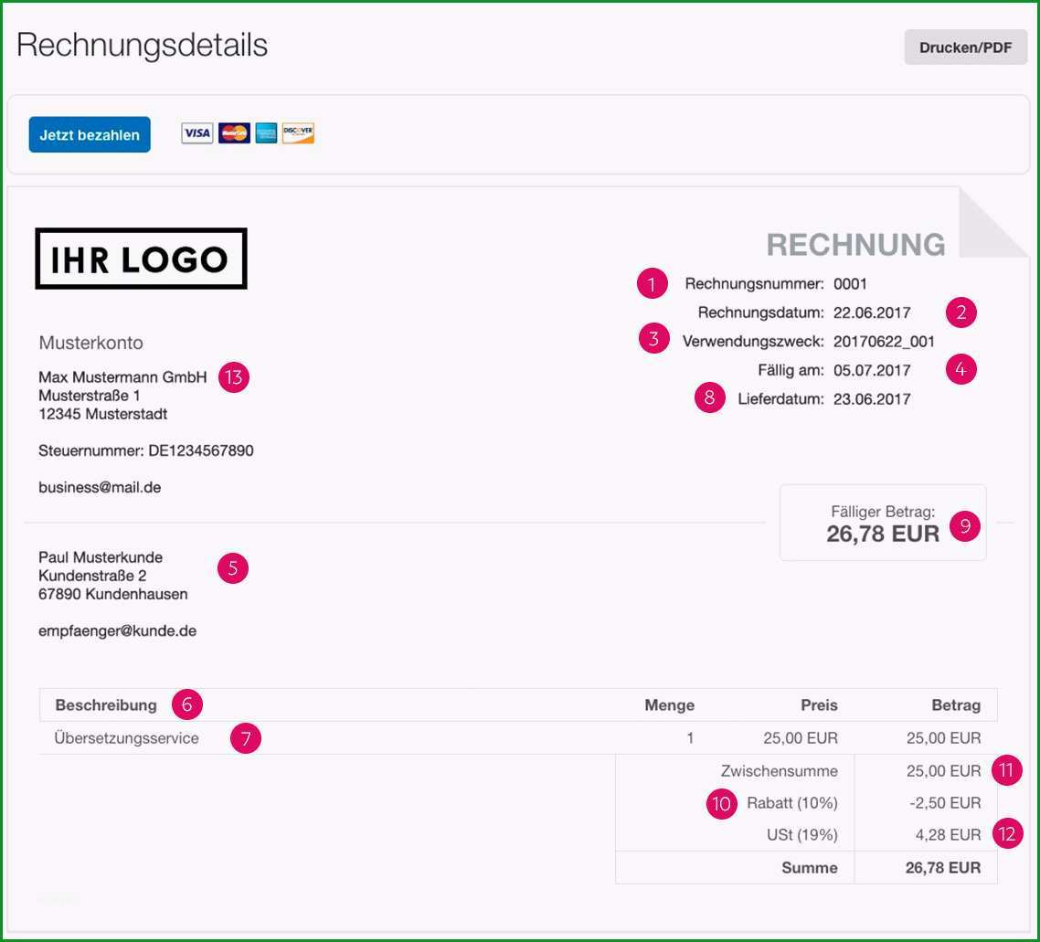 email invoice locale x=de DE