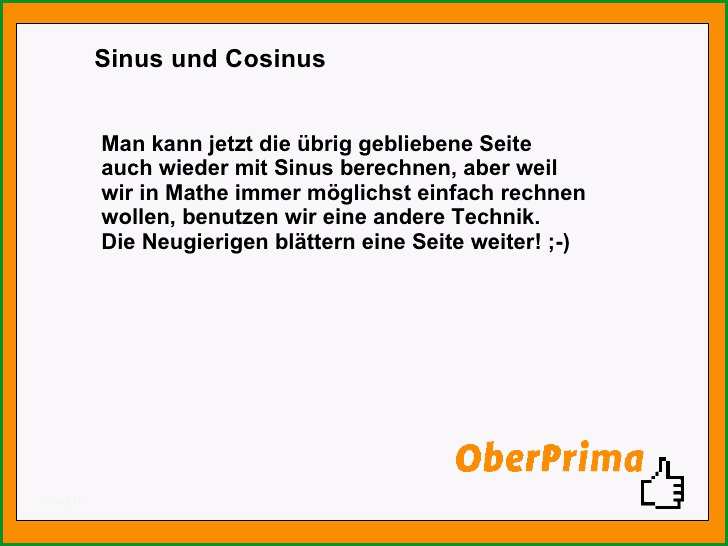 sinus cosinus berechnen