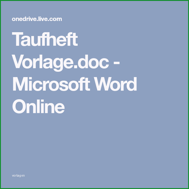 Überraschen Taufheft Vorlagec Microsoft Word Line