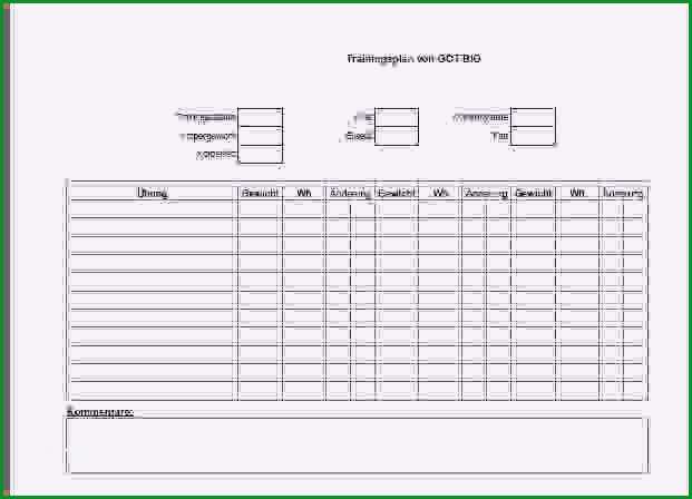 trainingsplan erstellen vorlage