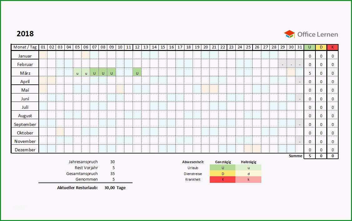 urlaubsliste vorlage inspirierende kostenlose excel urlaubsplaner vorlagen 2018 und 2019