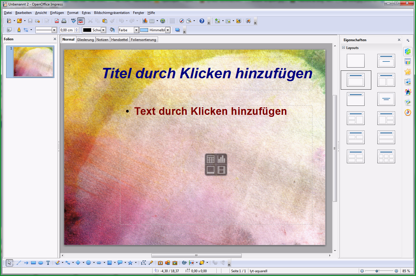 vorlagen fuer openoffice impress