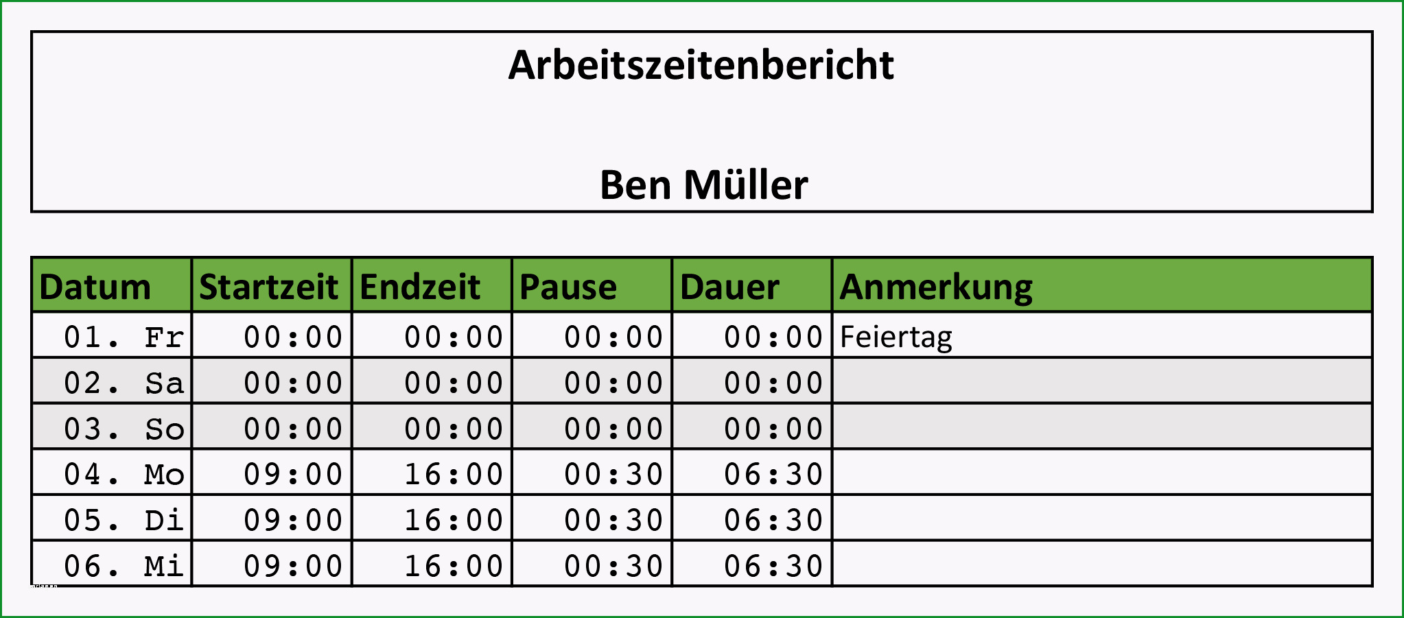 zeiterfassung mit excel kostenlose stundenzettel vorlagen