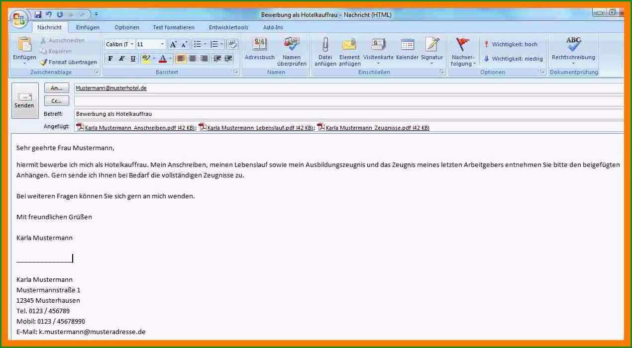 11 bewerbungsschreiben email vorlage