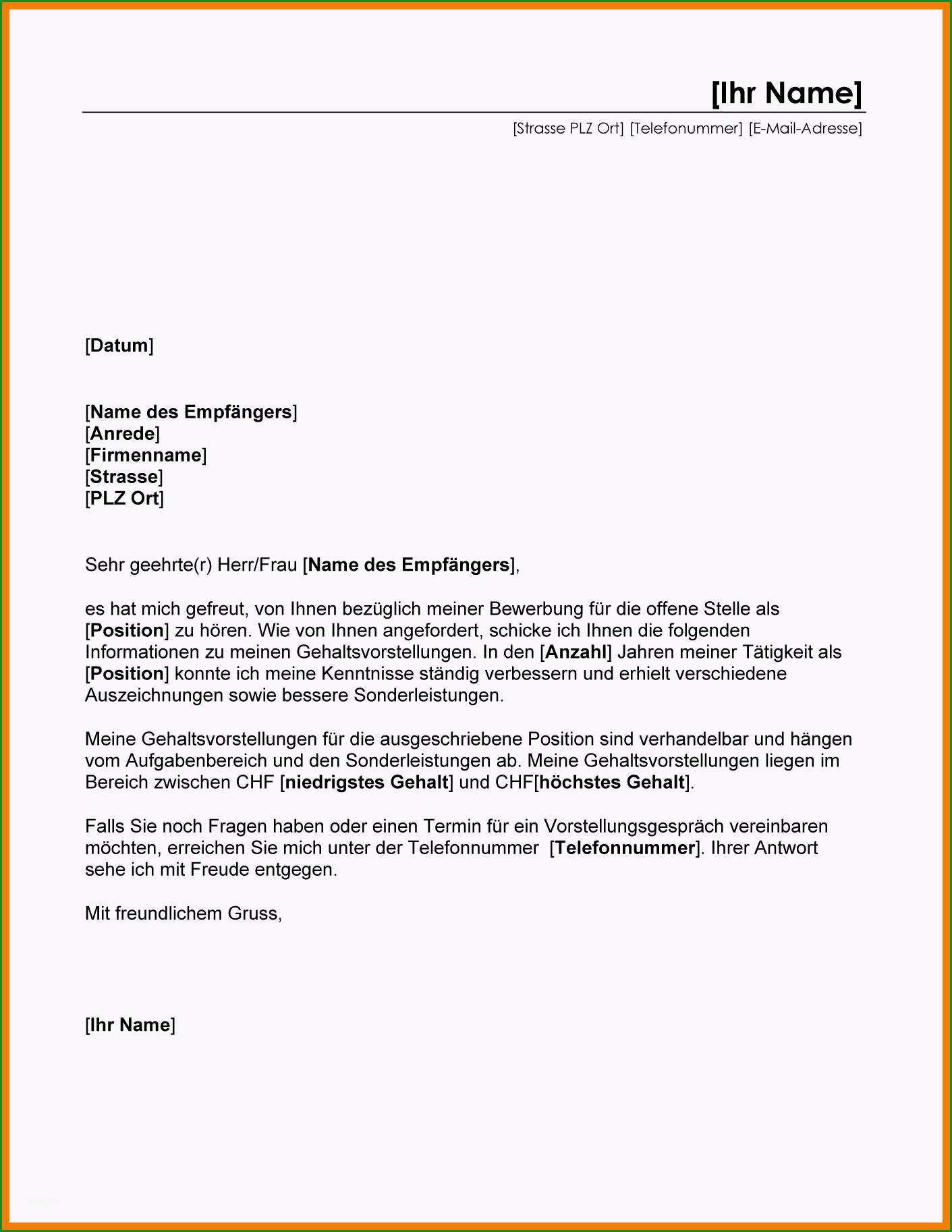 15 wohnungsbewerbung vorlage pdf