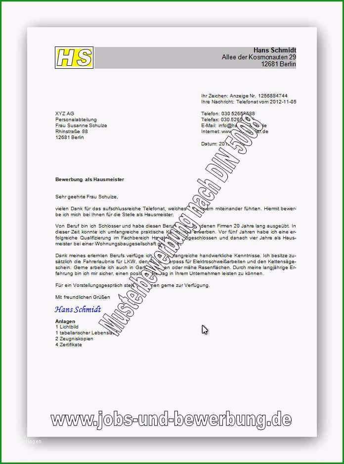 16 din 5008 privatbrief vorlage