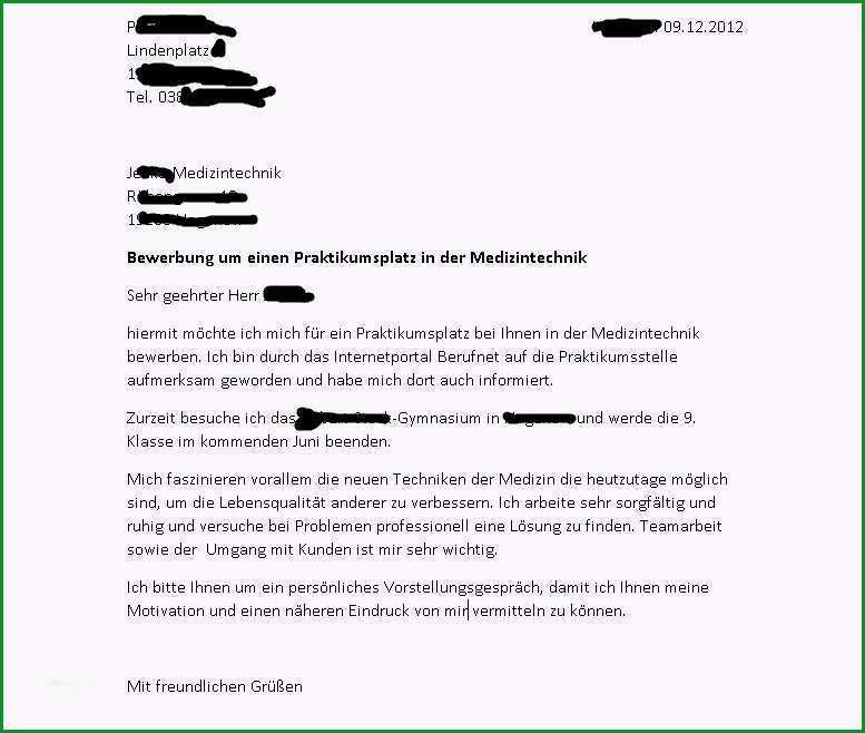 17 bewerbungsschreiben praktikum krankenhaus vorlage