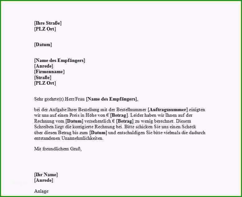 18 formloses schreiben vorlage