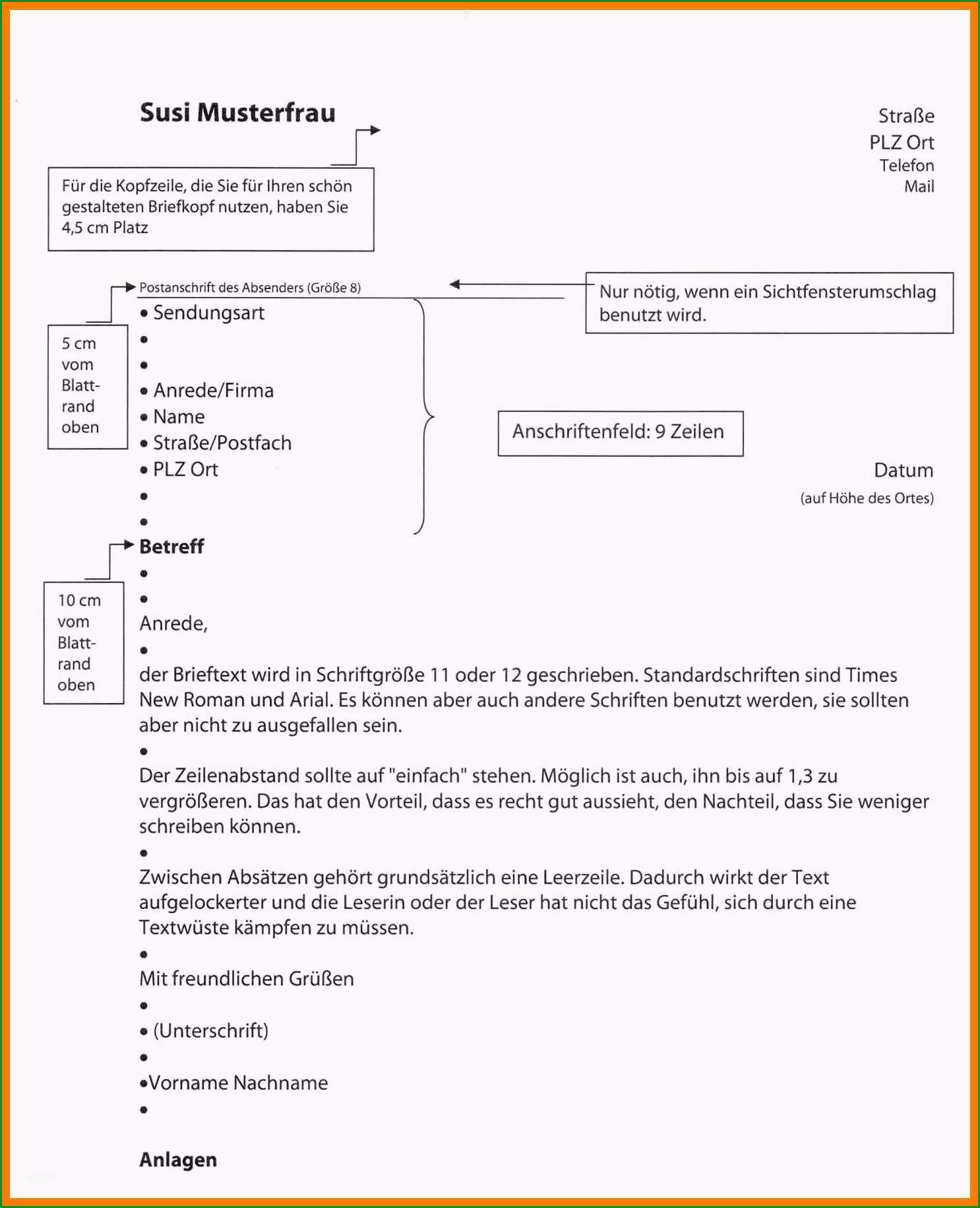 20 din 5008 privatbrief vorlage