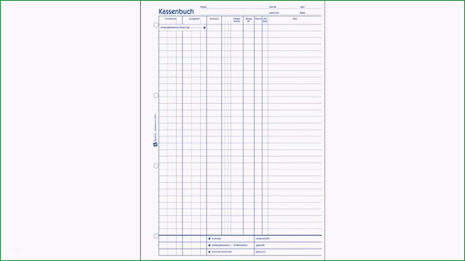 20 kassenbuch vorlage zweckform