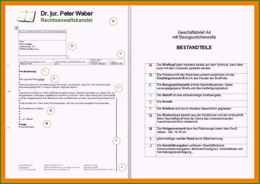 7 geschaftsbrief vorlage openoffice