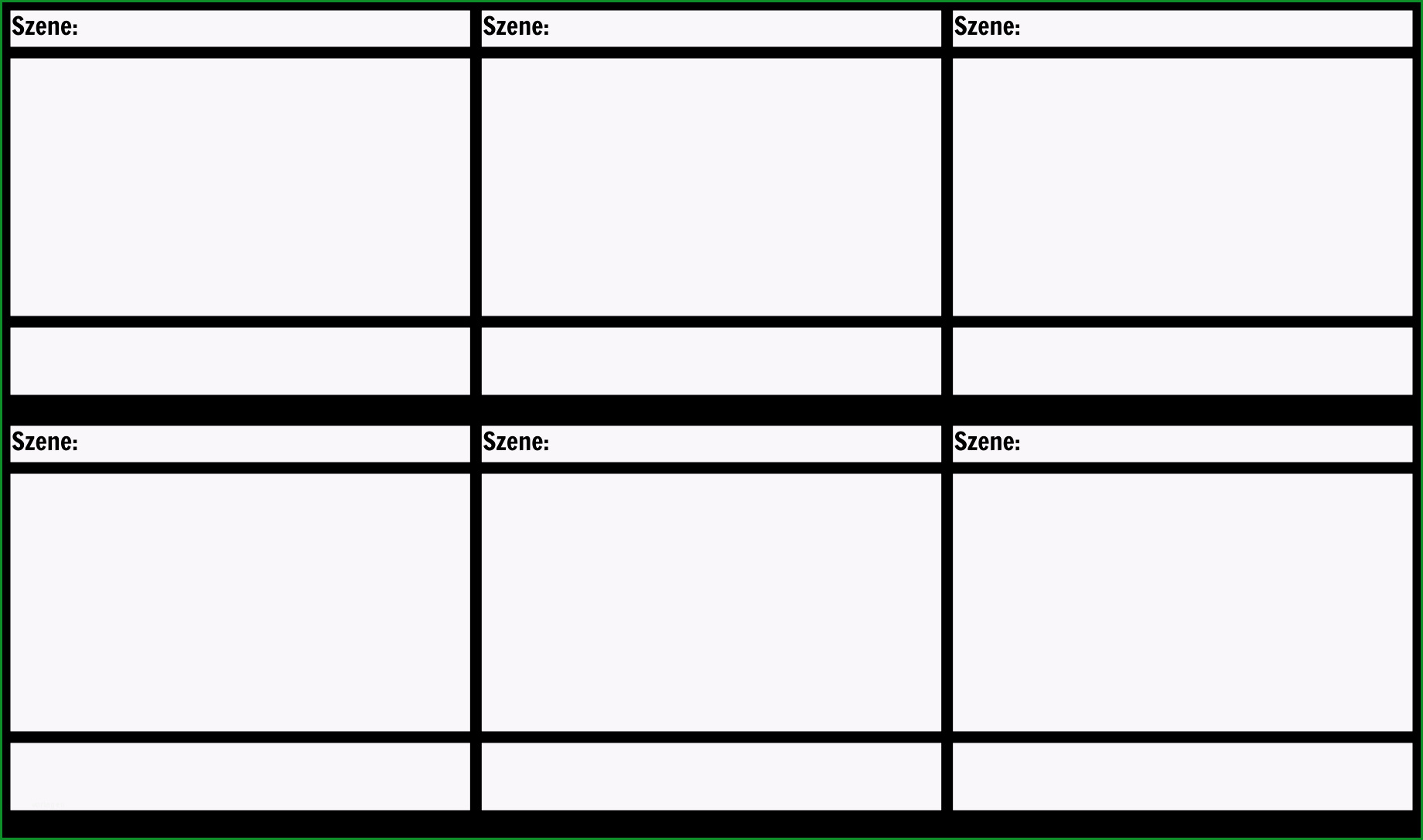 blank film storyboard vorlage