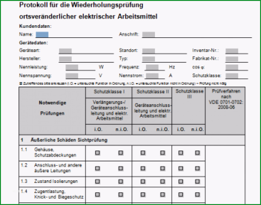 das pruefprotokoll als basis verwenden