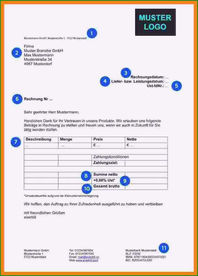 dauerrechnung muster