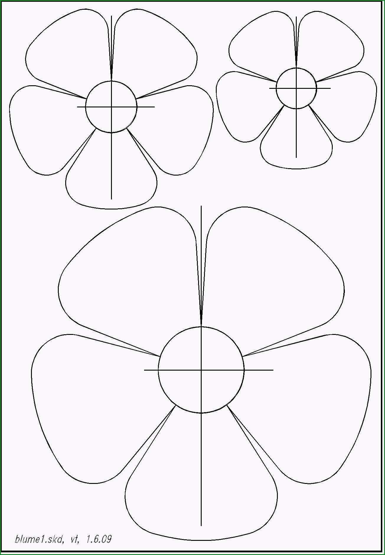 Erstaunlich Blumen Basteln Vorlage Im Jahr 2019 3