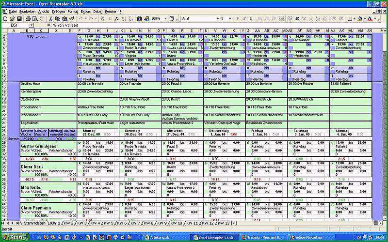 Ungewöhnlich Excel Dienstplan V3 Download