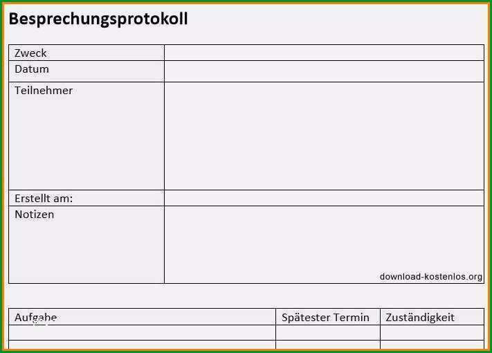 excel vorlage besprechungsprotokoll einzigartig 10 protokoll vorlage