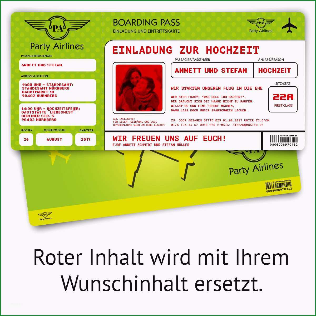 flugticket vorlage geschenk lp71t