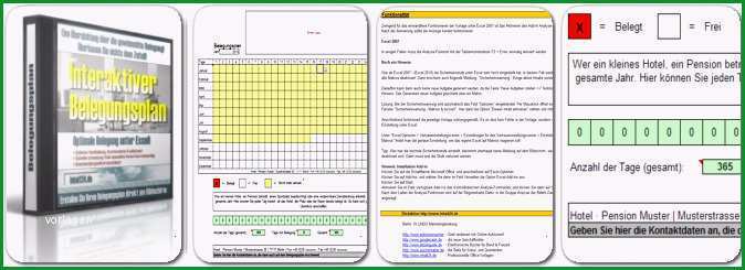 genial einfacher belegungsplan unter excel