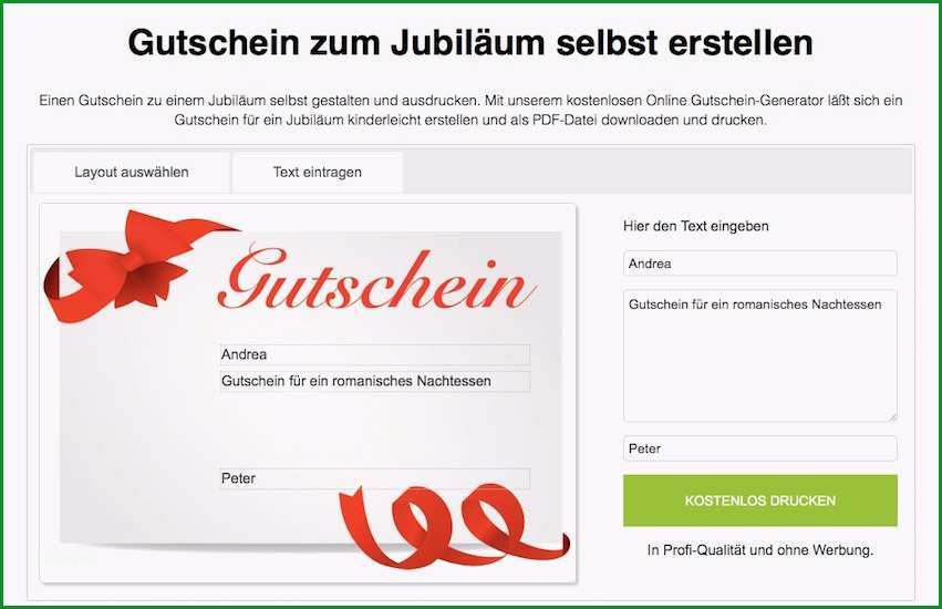 gutschein vorlagen gratis mit dem online generator von cupong de