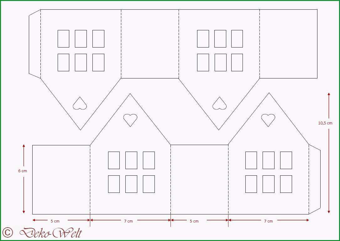haus basteln vorlage
