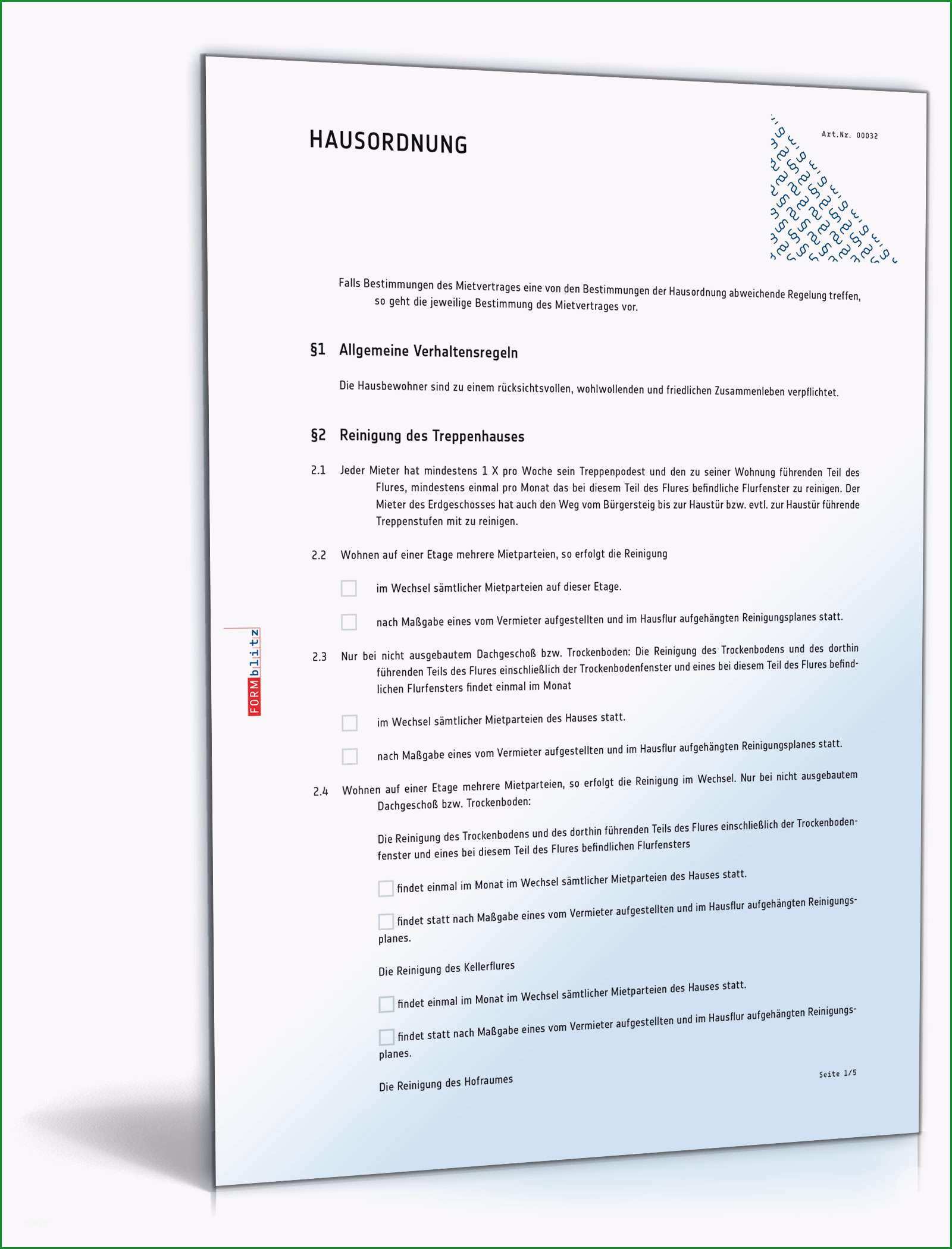 de at hausordnung
