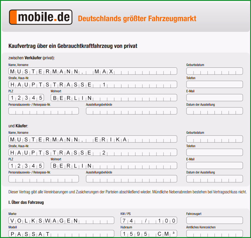kaufvertrag kfz privat 3621