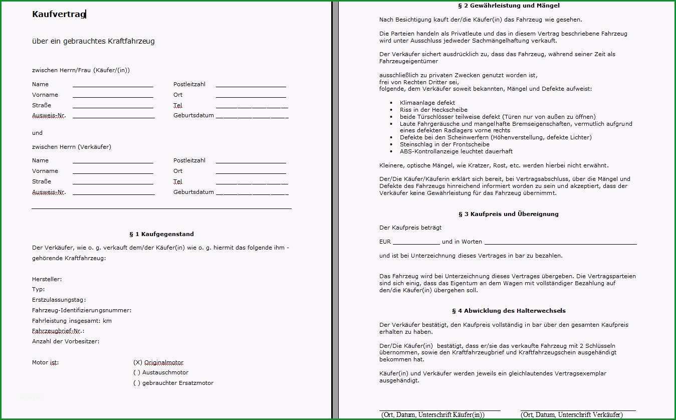 kfz kaufvertrag ueberpruefen alles so in ordnung