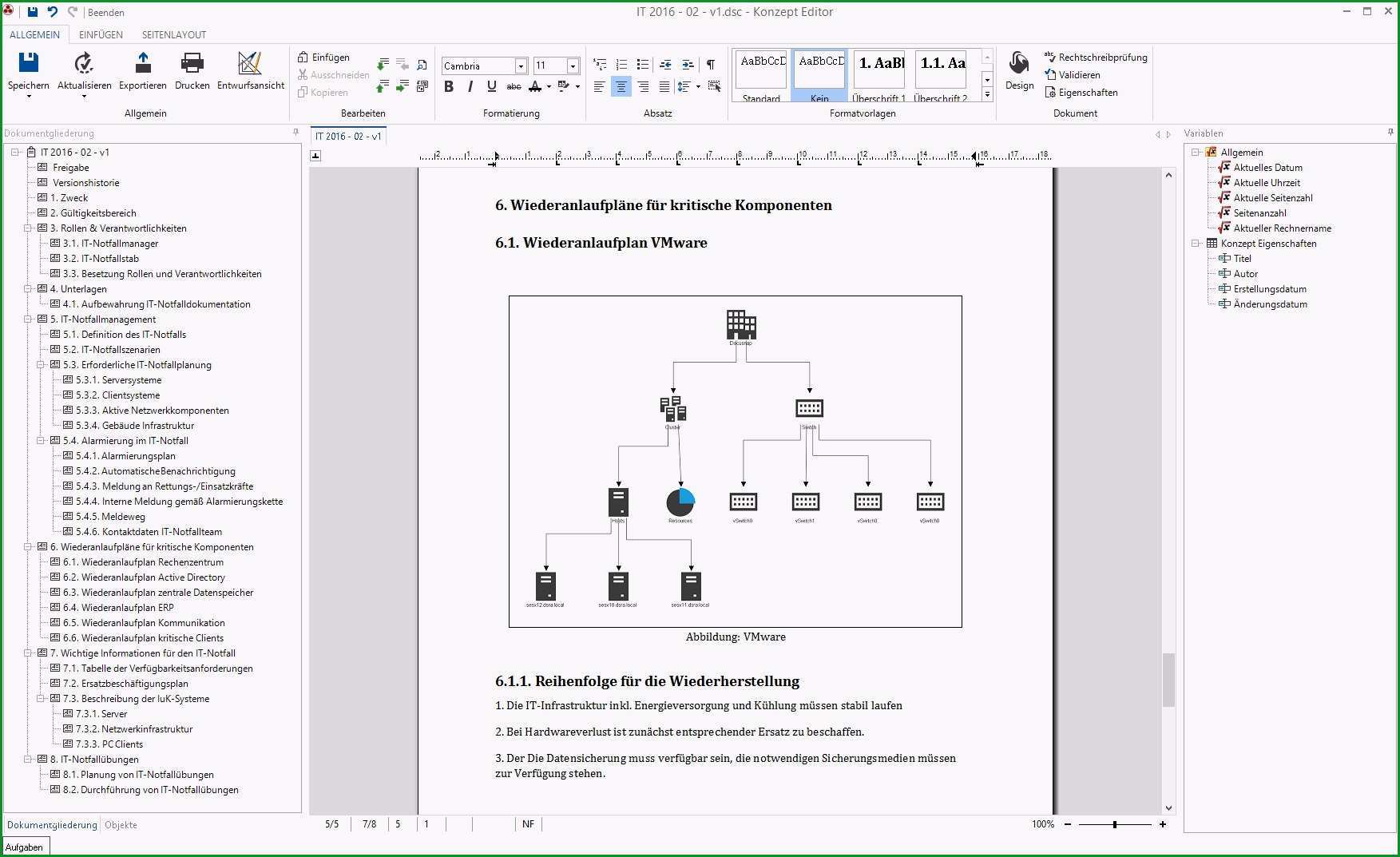 konzept vorlage word erstaunlich it handbuch und it notfallhandbuch mit docusnap erstellen