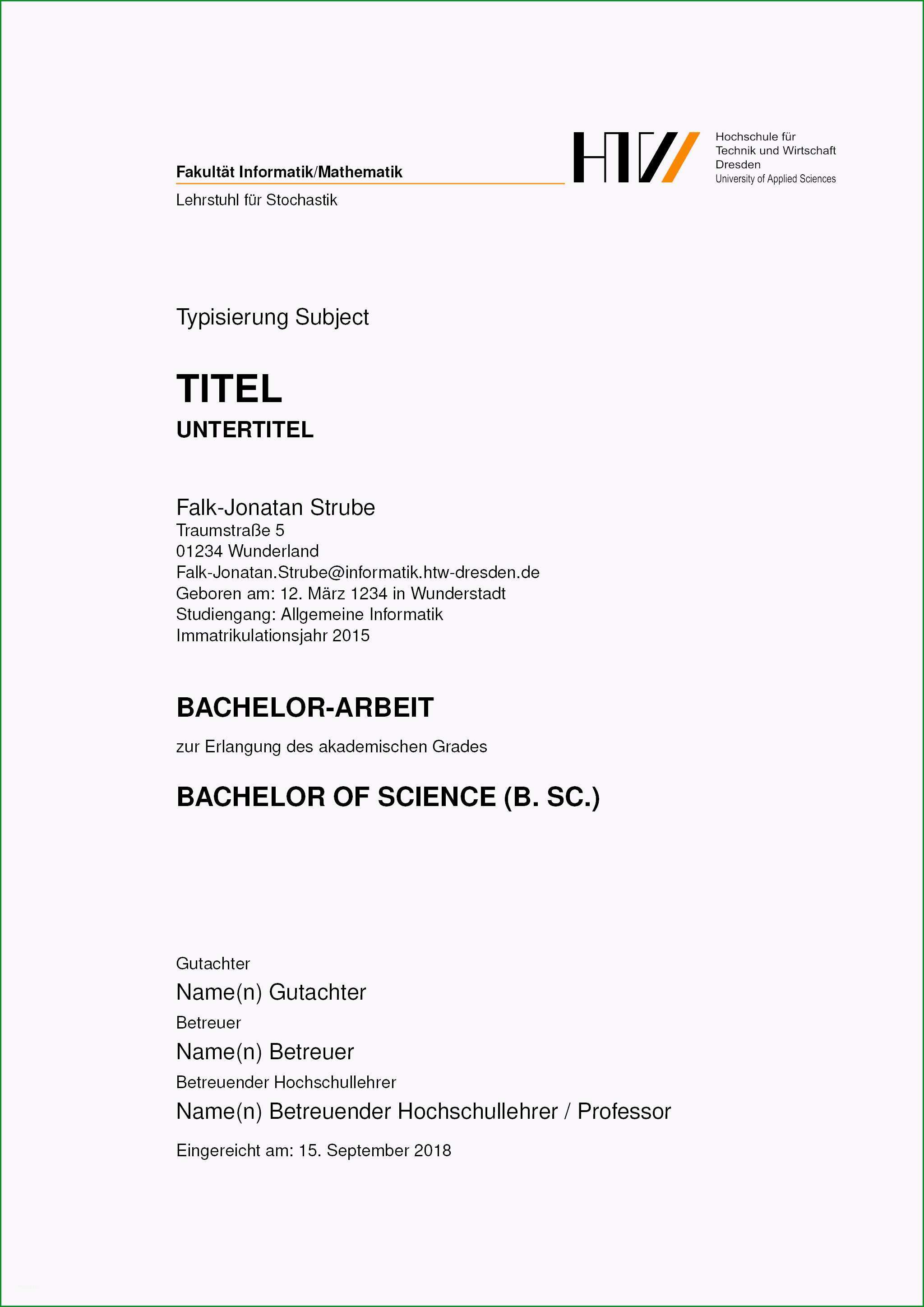 latex vorlagen htw