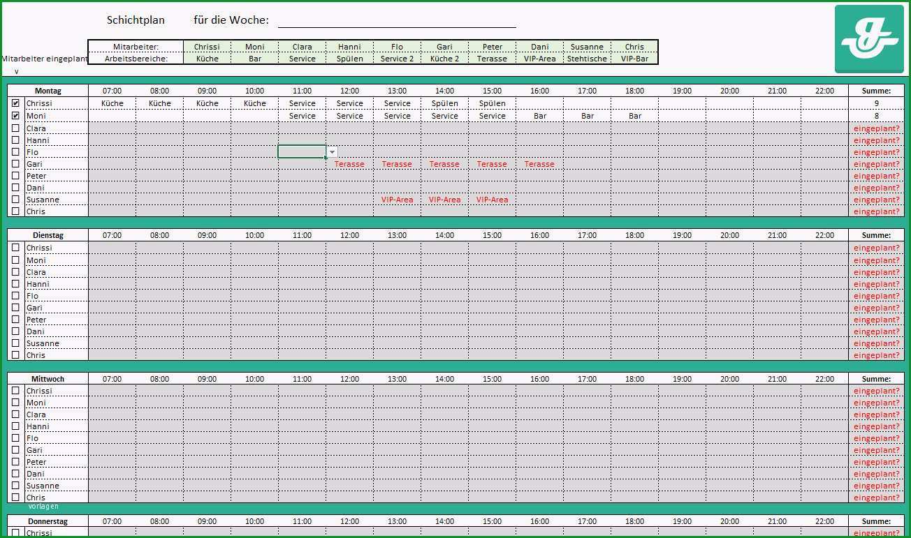 monats nstplan excel vorlage fresh nett mitarbeiter arbeitsplan vorlage galerie bilder fur das