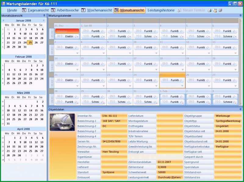 wartungsplan vorlage excel kostenlos