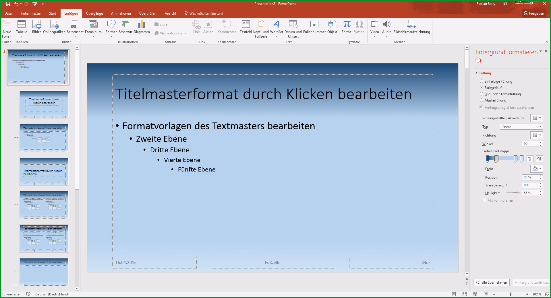 powerpoint masterfolie bearbeiten