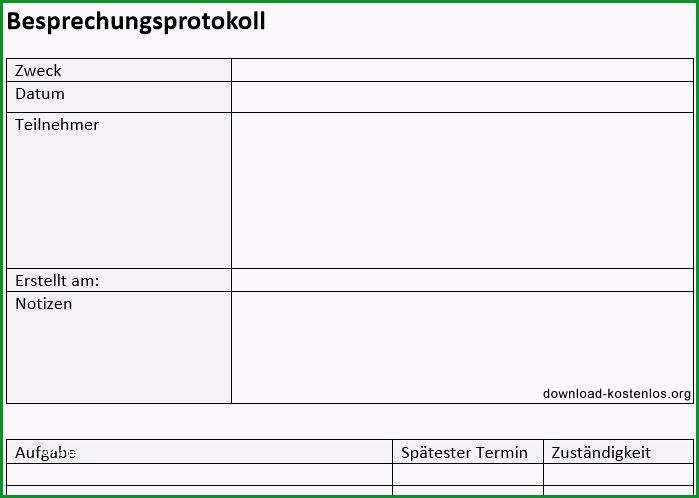 protokoll vorlage