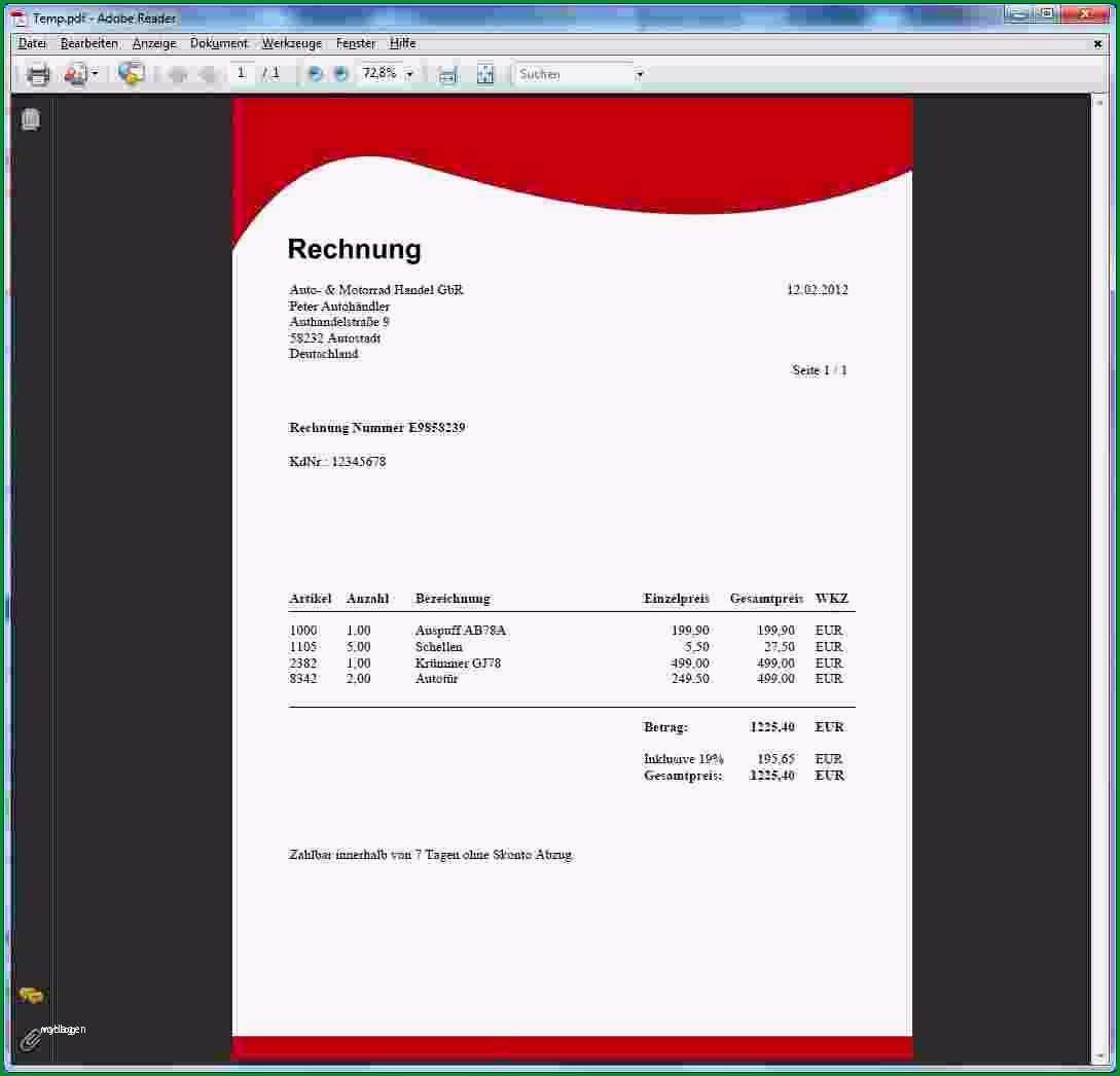 rechnung vermietung vorlage erstaunlich 7 rechnung schreiben vorlage