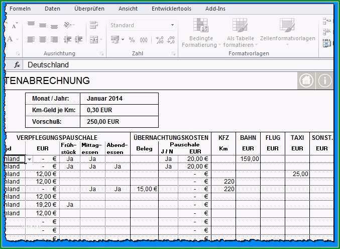reisekostenabrechnung 2017 excel vorlage bewundernswert reisekostenabrechnung 2